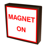 Signal-Tech 38845 SBLF1212W-A202R/120-277VAC "MAGNET ON" Indoor LED Backlit Sign