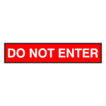 Signal-Tech 38864 SBLF734W-130R/120-277VAC "DO NOT ENTER" Indoor LED Backlit Sign