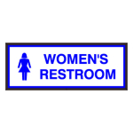 Signal-Tech 38873 SBLF718W-E751B/120-277VAC "WOMEN'S RESTROOM w/Symbol" Indoor LED Backlit Sign
