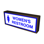 Signal-Tech 38873 SBLF718W-E751B/120-277VAC "WOMEN'S RESTROOM w/Symbol" Indoor LED Backlit Sign