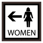 Signal-Tech 38875 SBLF77W-F375K/120-277VAC "WOMEN w/Symbols" Indoor LED Backlit Sign