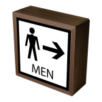 Signal-Tech 38876 SBLF77W-F358K/120-277VAC "MEN w/Symbols" Indoor LED Backlit Sign