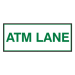 Signal-Tech 38992 PHXF1434W-121G/120-277VAC "ATM LANE" Outdoor LED Backlit Sign