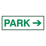 Signal-Tech 38993 PHXF1442W-I320G/120-277VAC "PARK w/Right Arrow" Outdoor LED Backlit Sign