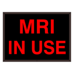 Signal-Tech 39412 SBL811R-942/120-277VAC "MRI IN USE" Indoor Blank-out LED Backlit Sign