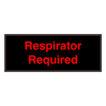 Signal-Tech 40017 SBL718R-K278/120-277VAC "Respirator Required" Indoor Blank-out LED Backlit Sign