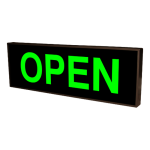 Signal-Tech 40453 PHX1442G-180/120-277VAC "OPEN" Outdoor Blank-out LED Backlit Sign