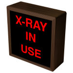 Signal-Tech 41615 SBL77R-270/12-24VDC "X-RAY IN USE" Indoor Blank-out LED Backlit Sign