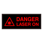 Signal-Tech 42418 SBL718R-K133/120-277VAC "DANGER LASER ON w/Symbol" Indoor Blank-out LED Backlit Sign