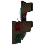 Signal-Tech 42785 TCILV-CB-RGH/12-24VDC TCILV Vertical Replacement Kit, LED Circuit Board w/ Hood, Red/Green