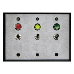 Signal-Tech 43999 TG222-RAG/12VDC 3 Gang Switch (3-SPST)