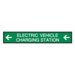 Signal-Tech 48103 SBLF742W-M324G/120-277VAC "ELECTRIC VEHICLE CHARGING STATION w/ Left Arrows" Indoor LED Backlit Sign