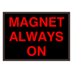 Signal-Tech 48753 SBL811R-F603/120-277VAC "MAGNET ALWAYS ON" Indoor Blank-out LED Backlit Sign