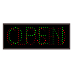 Signal-Tech 4942 TCL1026GR-100/120-277VAC "OPEN | CLOSED" Outdoor Blank-out LED Direct-view Sign
