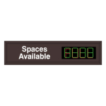 Signal-Tech 49712 S-SA1249GR-01/120-277VAC "Smart Sign Single Level Space Available" Space Available Sign