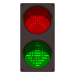 Signal-Tech 52176 TCILV-RGG-G095/120-277VAC LED traffic Controller X | Down Arrow | Right Arrow, Vertical, Red-Green-Green