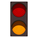 Signal-Tech 52355 TCILV-RA/12-24VDC LED Traffic Controller - Vertical, Red-Amber