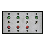 Signal-Tech 52408 FG3332 SPDT/12VDC 4 Gang Switch (1-SPST) (3-SPDT)