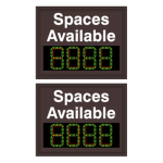 Signal-Tech 53793 S-SA2430DGRGR-01/120-277VAC "Smart Sign Spaces Available | 4-Digit Seven Segment w/ FULL | Spaces Available | 4-Digit Seven Segment w/ FULL" Space Available Sign