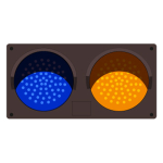 Signal-Tech 54909 TCILH-BA/120-277VAC LED Traffic Controller - Horizontal, Blue-Amber