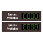 Signal-Tech 54988 S-SA1456DGRGR-02-M845/12-24VDC "Smart Sign Spaces Available | 4-Digit Seven Segment w/FULL | SPACES AVAILABLE | 4-Digit Seven Segment w/FULL" Space Available Sign
