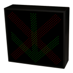 Signal-Tech 56046 STR3636RG-175/120-277VAC "X | DOWN ARROW" Traffic-Grade LED Blank-Out Sign