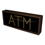 Signal-Tech 5832 TCL718A-125/120-277VAC "ATM" Outdoor Blank-out LED Direct-view Sign