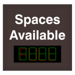 Signal-Tech 58562 S-SA2425GR-01/120-277VAC "Smart Sign Spaces Available | 4-Digit Seven Segment w/ FULL" Space Available Sign