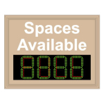 Signal-Tech 60394 S-SA2431GR-01-M809/120-277VAC "Smart Sign Spaces Available | 4-Digit Seven Segment w/ FULL" Space Available Sign
