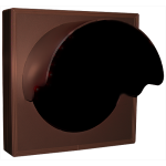 Signal-Tech 6291 TCL77R-224H/120-277VAC Indicator dot, Single with Hood and Optional Flashing, 4 in dia, Red Outdoor Blank-out LED Direct-view Sign