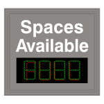 Signal-Tech 63412 S-SA2123GR-01-M809/120-277VAC "Smart Sign Spaces Available | 4-Digit Seven Segment w/ FULL" Space Available Sign