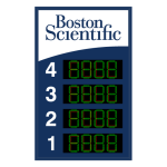 Signal-Tech 64790 S-SA6541WGR-Q723/120-277VAC "Smart Sign Boston Scientific 4-1 | 4-Digit Seven Segment w/ FULL" Space Available Sign