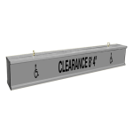 Signal-Tech 65802 IBAR-M7120K-J487 CLEARANCE 8' 4" w/Handicap Symbols, 10ft wide clearance bar