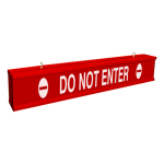 Signal-Tech 65815 IBAR-C784W-813 DO NOT ENTER w/ Do Not Enter Symbols, 7ft wide clearance bar