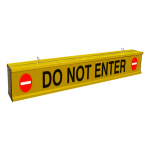 Signal-Tech 65819 IBAR-C754KRW-813 DO NOT ENTER w/ Do Not Enter Symbols, 4ft 6in wide clearance bar