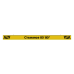 Signal-Tech 65896 IBAR-C7108K-604 Continuous Customizable Clearance 00' 00" message, 9ft wide clearance bar