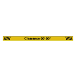 Signal-Tech 65897 IBAR-M7108K-604 Modular Customizable Clearance 00' 00" message, 9ft wide clearance bar