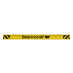 Signal-Tech 65900 IBAR-C796K-604 Continuous Customizable Clearance 00' 00" message, 8ft wide clearance bar