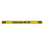 Signal-Tech 65901 IBAR-M796K-604 Modular Customizable Clearance 00' 00" message, 8ft wide clearance bar