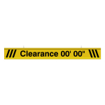 Signal-Tech 65904 IBAR-C760K-604 Continuous Customizable Clearance 00' 00" message, 5ft wide clearance bar