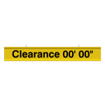 Signal-Tech 65905 IBAR-C748K-604 Continuous Customizable Clearance 00' 00" message, 4ft wide clearance bar