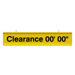 Signal-Tech 65906 IBAR-C736K-604 Continuous Customizable Clearance 00' 00" message, 3ft wide clearance bar