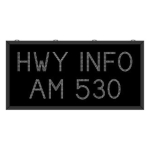 Signal-Tech 68038 DOT4896W-S663TS/100-240VAC HWY INFO AM 530 DOT LED Blank-Out Sign