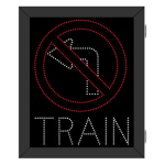Signal-Tech 68095 DOT3529RW-D601/9-24VDC R3-2 No Left Turn Symbol w/ Train DOT LED Blank-Out Sign