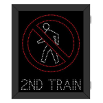Signal-Tech 68195 DOT3529RWW-N471/100-240VAC R9-3 No Pedestrian Crossing Symbol | 2ND TRAIN DOT LED Blank-Out Sign