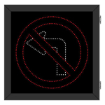 Signal-Tech 68200 DOT3535RW-626/100-240VAC R3-2 No Left Turn Symbol DOT LED Blank-Out Sign