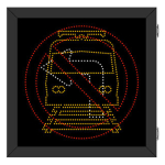 Signal-Tech 68202 DOT3535RWA-S692/100-240VAC R3-2 No Left Turn Symbol | Light Rail Symbol DOT LED Blank-Out Sign