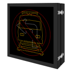 Signal-Tech 68202 DOT3535RWA-S692/100-240VAC R3-2 No Left Turn Symbol | Light Rail Symbol DOT LED Blank-Out Sign