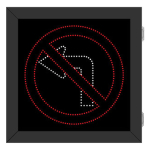 Signal-Tech 68286 DOT2929RW-626/100-240VAC R3-2 No Left Turn Symbol DOT LED Blank-Out Sign