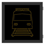 Signal-Tech 68303 DOT3535A-C214/100-240VAC W10-7 Light Rail Symbol DOT LED Blank-Out Sign